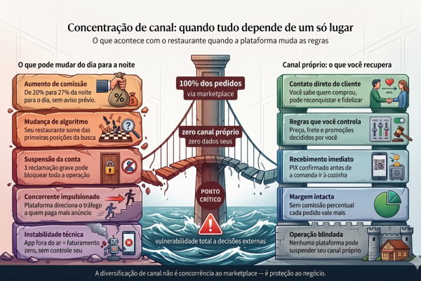 Quando tudo depende de um só lugar, o prejuízo é mensurável?